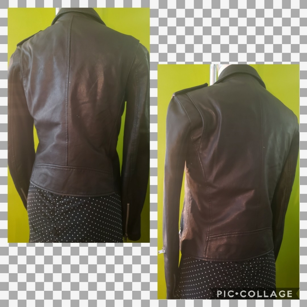 June Lambskin Leather Motorcycle Jacket - Picture 4 of 7